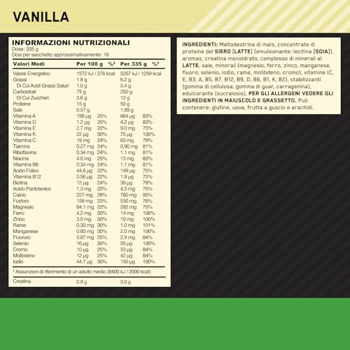 Optimum Nutrition Serious Mass Gainer Vaniglia 5.45kg - immagine 9