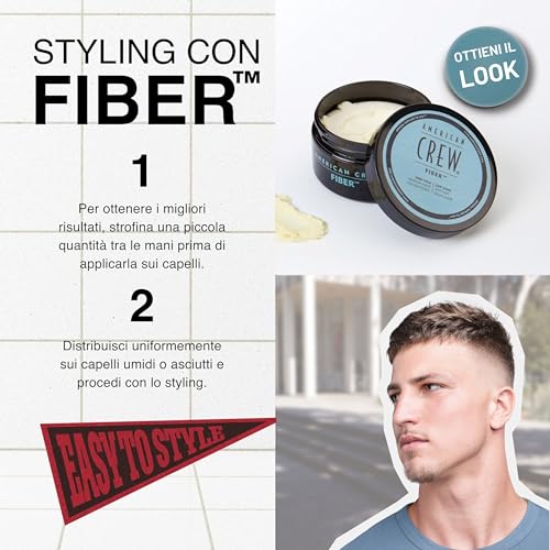 American Crew Fiber, Cera Capelli Uomo - immagine 3