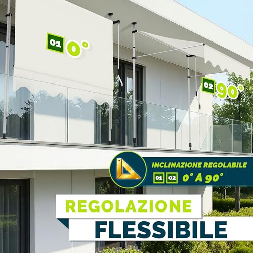 Tenda da Sole a Bracci con Manovella 200cm - immagine 1