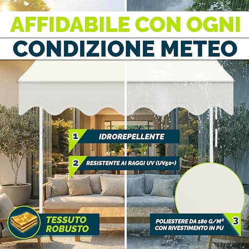 Tenda da Sole a Bracci con Manovella 200cm - immagine 3