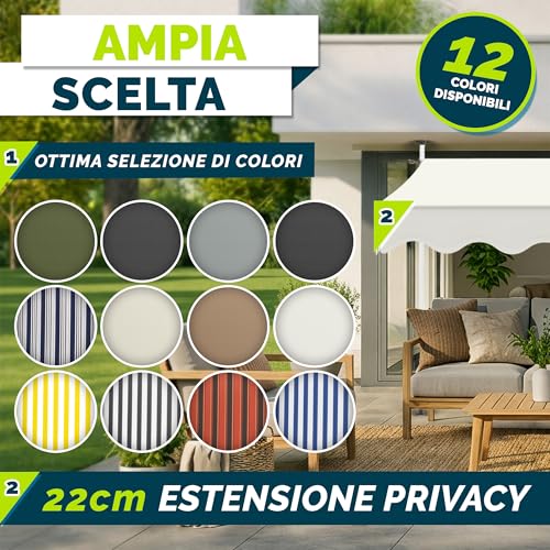 Tenda da Sole a Bracci con Manovella 200cm - immagine 6