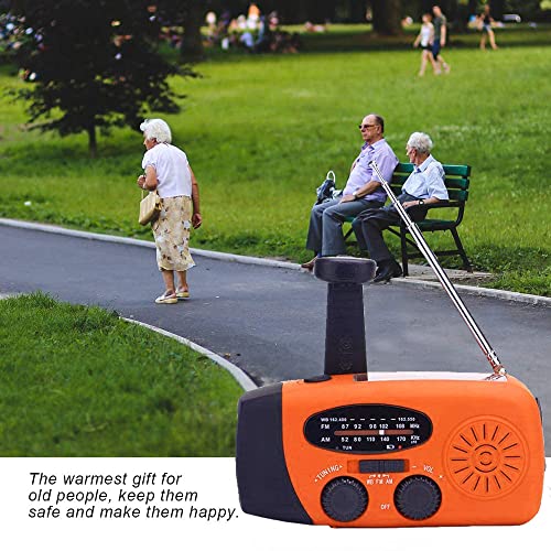 Radio a manovella portatile con ricarica solare - immagine 3