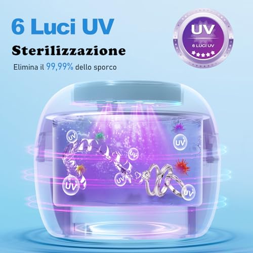 Pulitore Ultrasuoni 50.000 Hz con Lampade UV - immagine 2