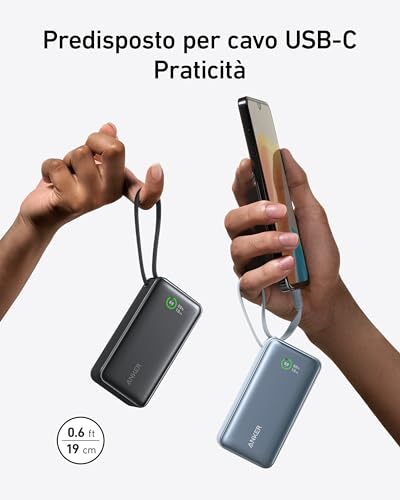 Anker Nano Power Bank 10000 mAh Ricarica Rapida - immagine 2