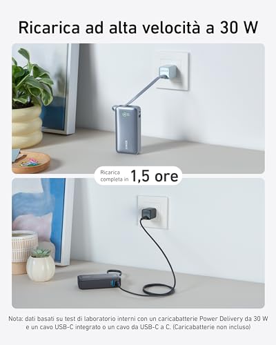 Anker Nano Power Bank 10000 mAh Ricarica Rapida - immagine 4