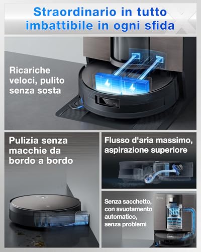 ECOVACS X11 OMNICYCLONE Robot Aspirapolvere - immagine 1