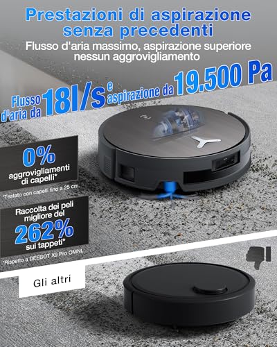 ECOVACS X11 OMNICYCLONE Robot Aspirapolvere - immagine 4