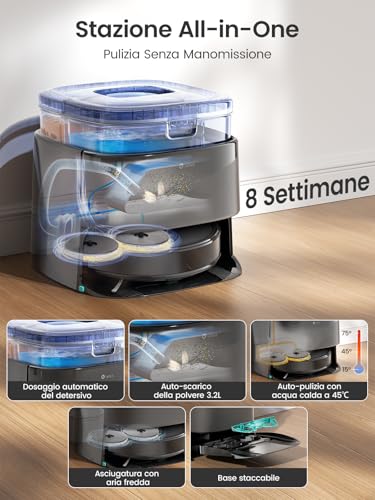 Lefant M3Max Robot Aspirapolvere e Lavapavimenti - immagine 1