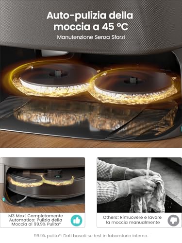 Lefant M3Max Robot Aspirapolvere e Lavapavimenti - immagine 2