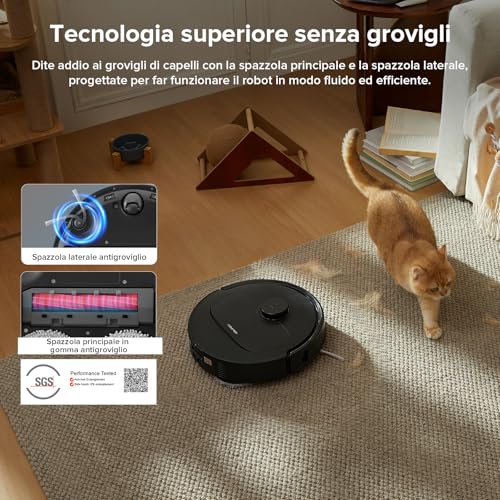 Roborock QV 35A Robot Aspirapolvere Nero - immagine 2