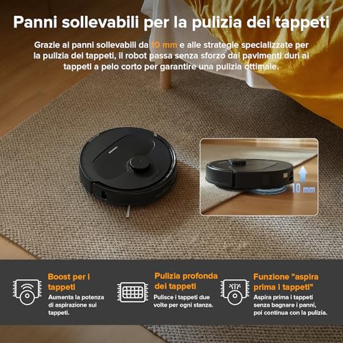 Roborock QV 35A Robot Aspirapolvere Nero - immagine 6
