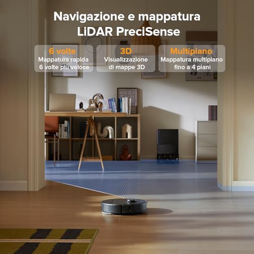 Roborock QV 35A Robot Aspirapolvere Nero - immagine 7