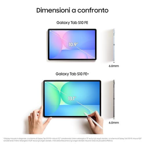 Samsung Galaxy Tab S10 FE 10.9" LCD, 128GB, Blu - immagine 5