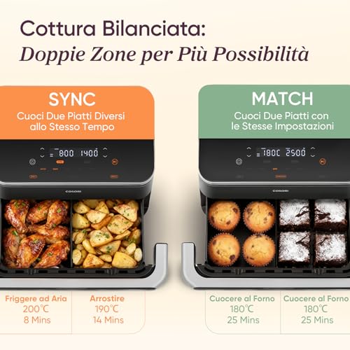 COSORI Friggitrice ad Aria 10 Litri TwinFry - immagine 8