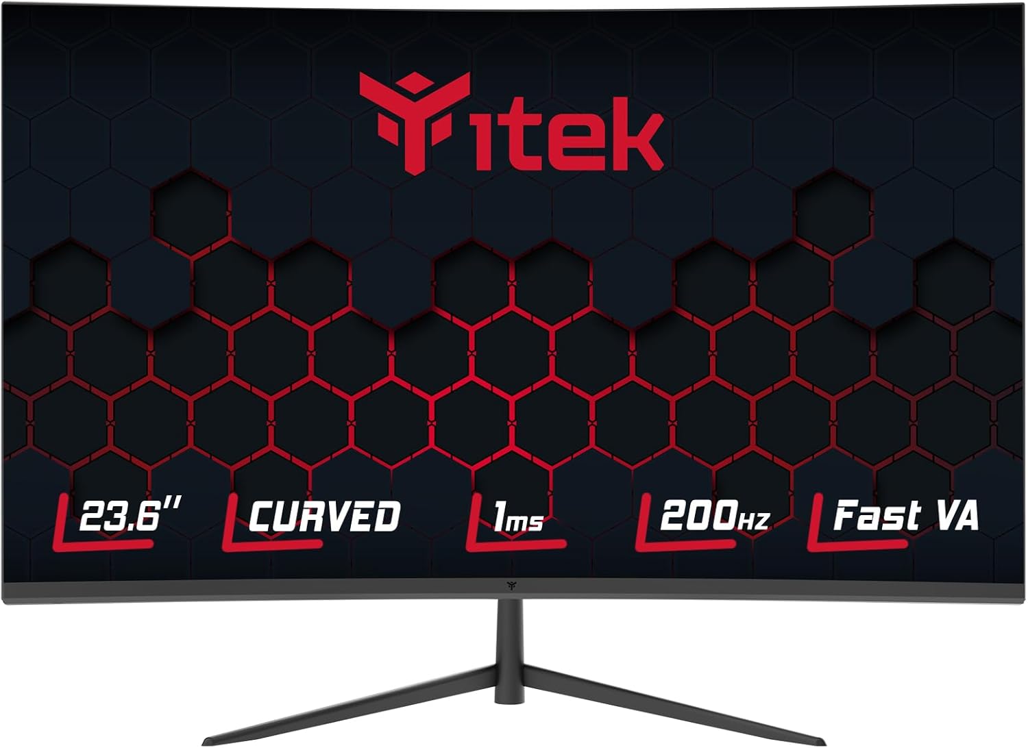 Itek Monitor GGC 23.6" Curvo FHD 200Hz Recensione