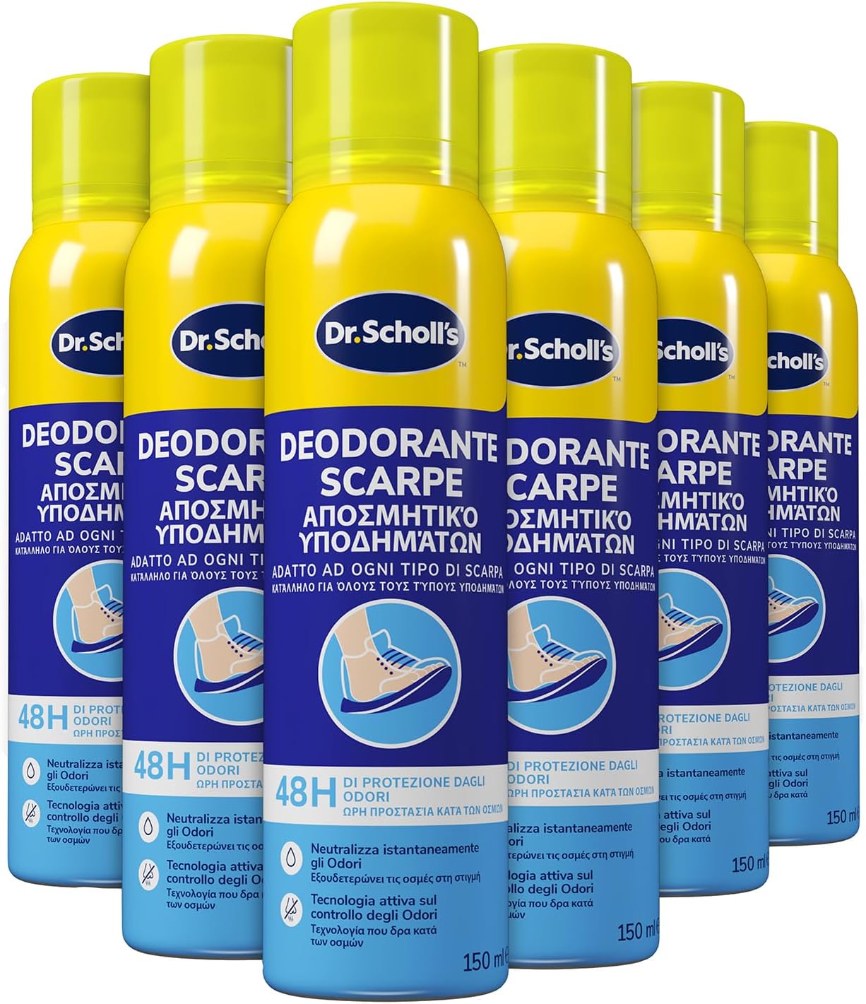 Dr. Scholl's Deodorante Spray Scarpe 48h Antiodore