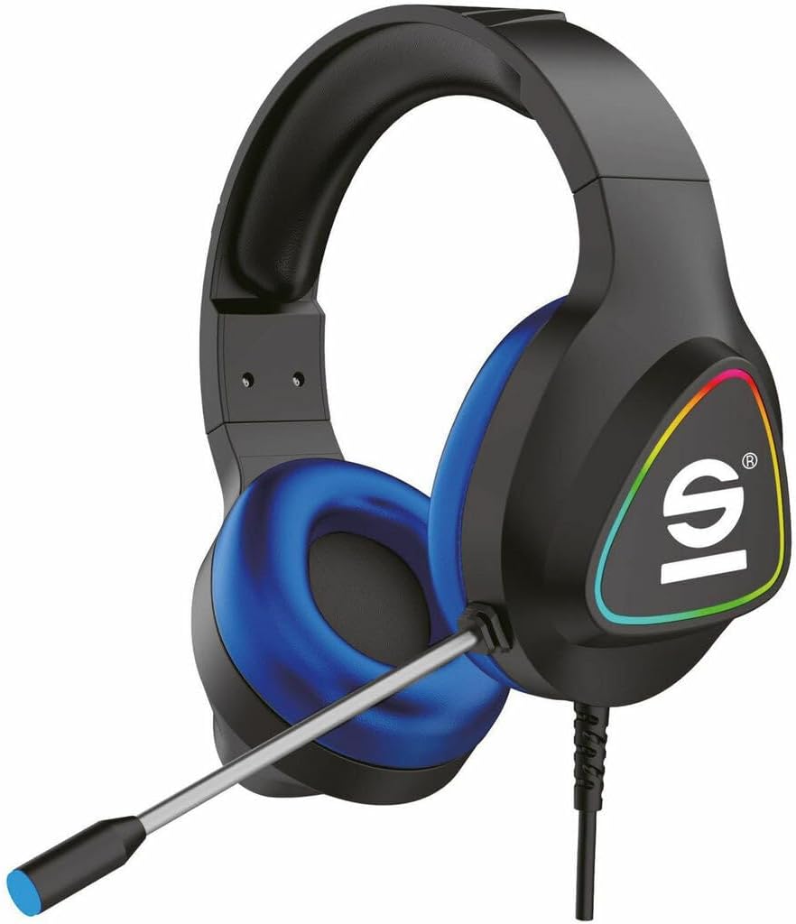 Celly Cuffie Gaming Sparco RGB Over Ear con Microfono
