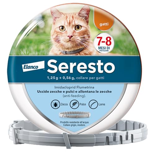 Seresto Collare Antiparassitario per Gatti, Protezione 8 Mesi