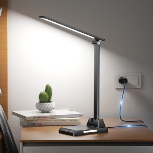 Lampada da Scrivania con 5 Modalità e 10 Livelli di Luminosità