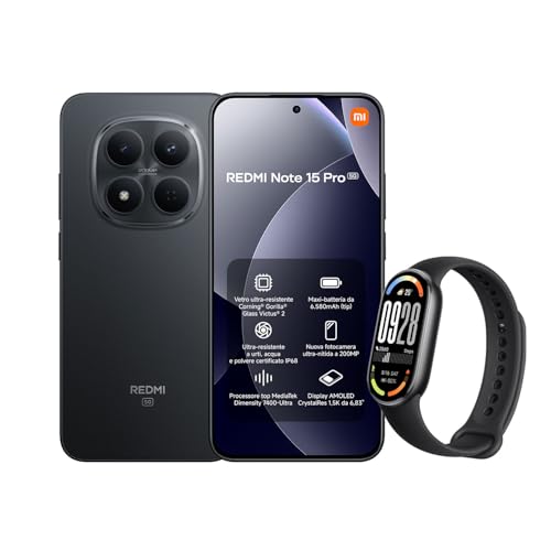 Xiaomi Redmi Note 15 Pro 5G, 12+512GB, Nero