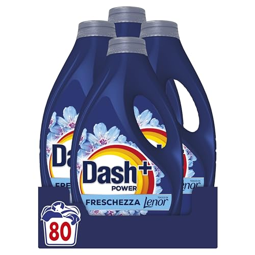 Dash Power Detersivo Liquido Lavatrice, 80 Lavaggi