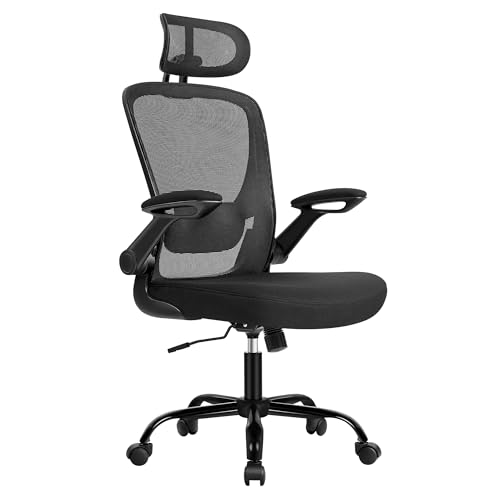 SONGMICS Sedia da Ufficio Ergonomica con Braccioli