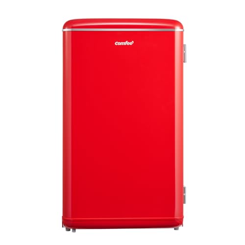 COMFEE' Frigorifero Monoporta 93L Retrò Rosso