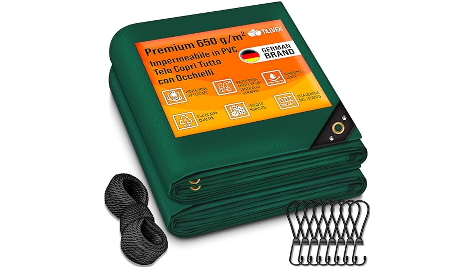 Telone di copertura PVC impermeabile 650 g/m²