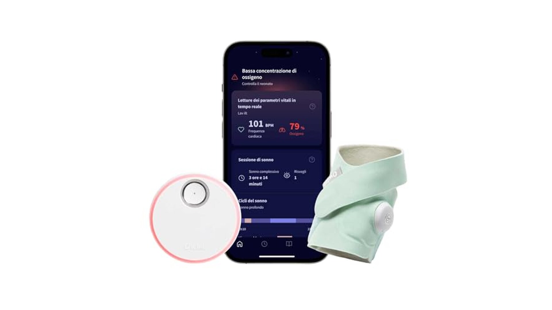 Owlet Dream Sock Monitor Sonno Bambini