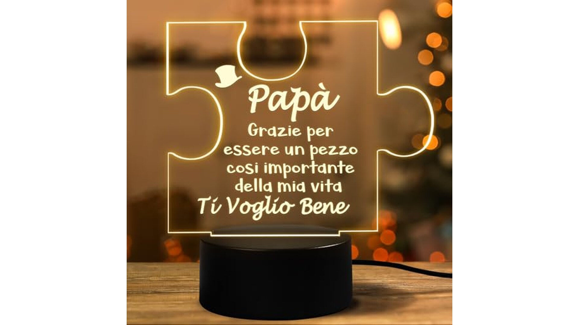 Lampada Regalo per Festa del Papà in Acrilico