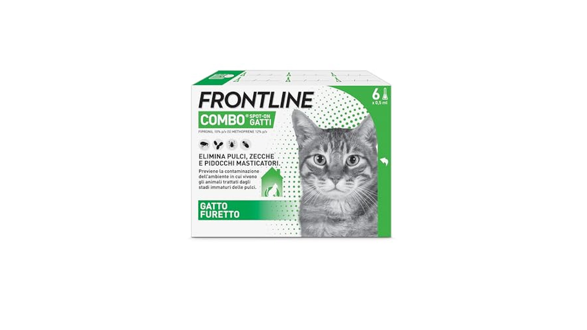 FRONTLINE Combo 6 Pipette per Gatti e Furetti
